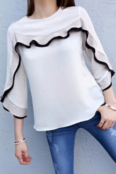 Wave Frill Blouse