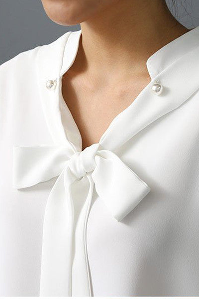 Pearl Ribbon Blouse