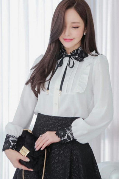 Lace Point Blouse