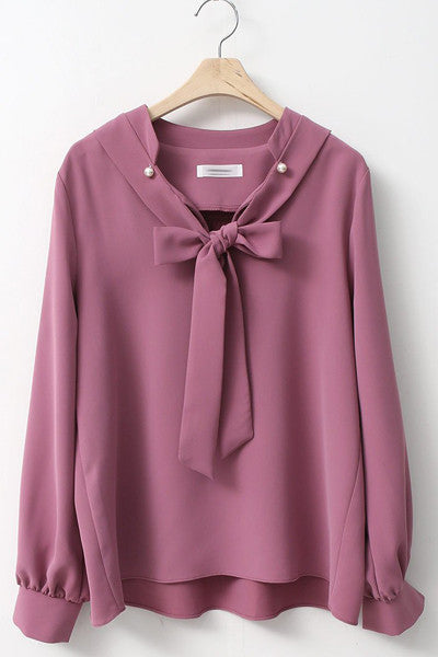 Pearl Ribbon Blouse