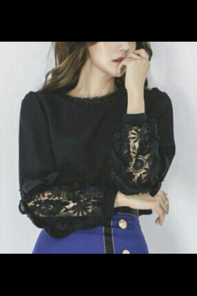 Lace Sleeve Blouse