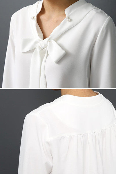 Pearl Ribbon Blouse