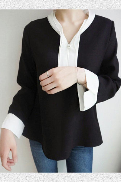 Pearl Button Blouse