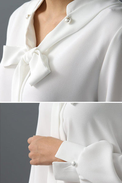 Pearl Ribbon Blouse