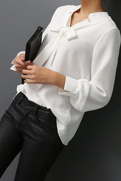 Pearl Ribbon Blouse