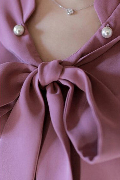 Pearl Ribbon Blouse