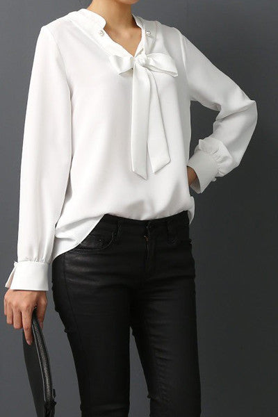 Pearl Ribbon Blouse